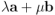 \lambda \mathbf{a} + \mu \mathbf{b}